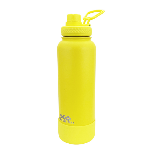 Waterdrop Sports Bottle Ultralight - Bright Yellow - 28 oz - Stainless Steel Sport Bottle - Insulated Water Bottle - Plastic Free Water Bottle