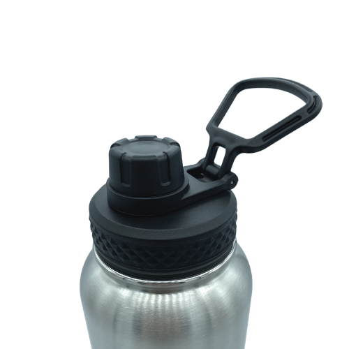 2 liter silver eagle-shaped liquid flask